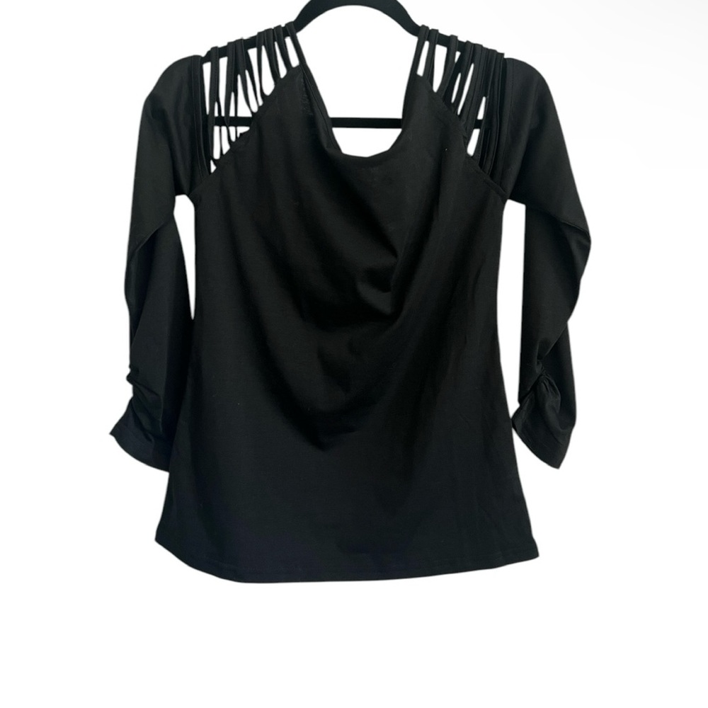 Elegant Black Women's Top